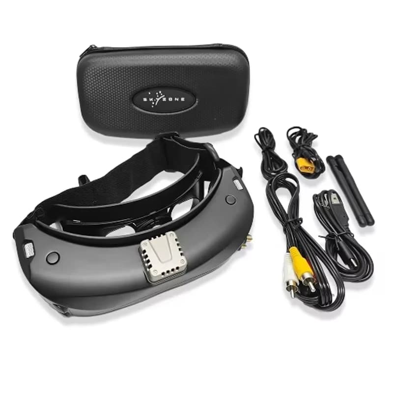 SKYZONE SKY04X PRO FPV Goggles OLED 5.8G 48CH Steadyview Receiver 1920X1080 HD DVR Head Tracker for RC Airplane Racing Drone