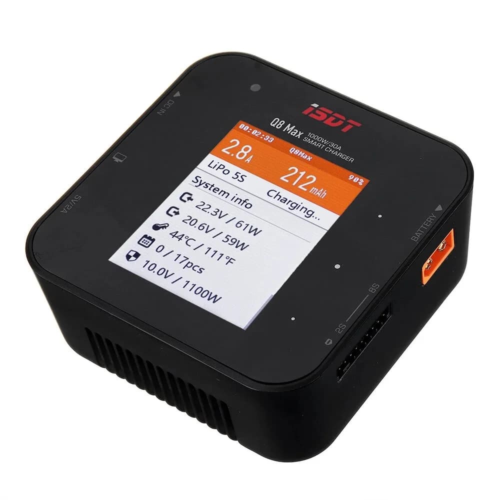 ISDT Q8 Max BattGo 1000W 30A High Power Battery Balance Charger Discharger for 1-8S Lipo Battery 2