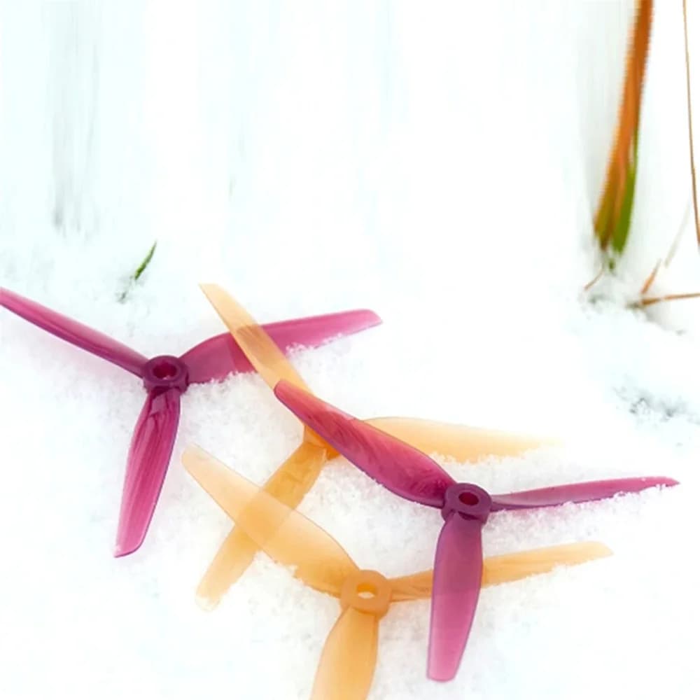 HQPROP Ethix P3 Peanut Butter & Jelly Prop 5130 5.1X3X3 3-Blade PC Propeller for RC FPV Racing Freestyle 5Inch Drones DIY Parts 5