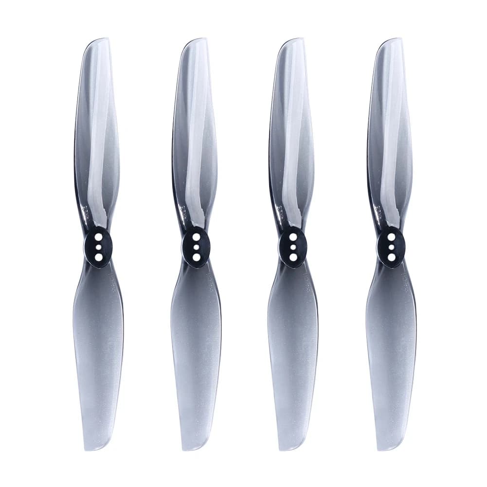 HQPROP T4X2.5 Grey 4025 2-Blade PC Propeller for RC FPV Racing Freestyle 4inch Toothpick Micro Long Range LR4 Drones Explorer 3