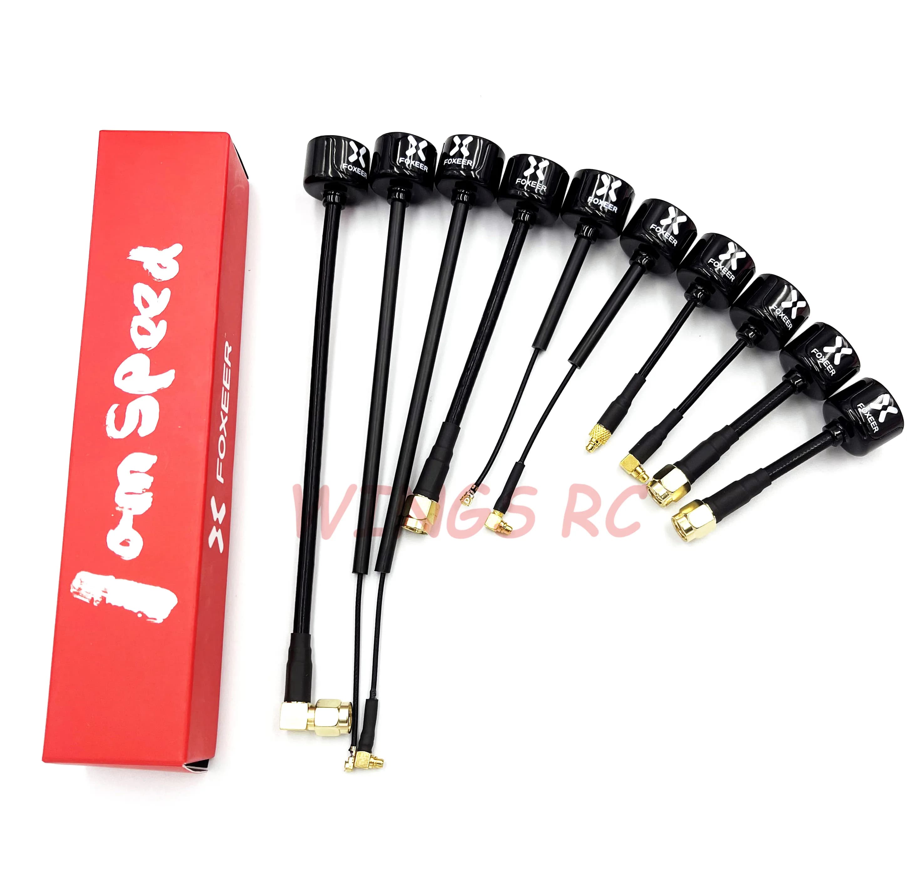 Foxeer Antenna Lollipop 4 V4 FPV Antenna 5.8G 2.6Dbi Stubby RHCP SMA RPSMA UFL Straight/Angle MMCX 7.2g For FPV RC Racing Drone 3