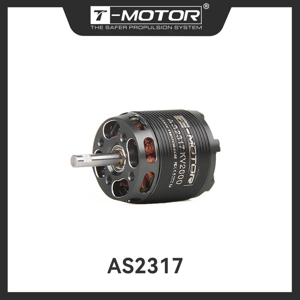 T-MOTOR T-Hobby AS2317 3-4S Brushless Motor KV800 KV1250 KV1400 KV1850 KV200 KV2500 Long Shaft 3D Trainer Airplane