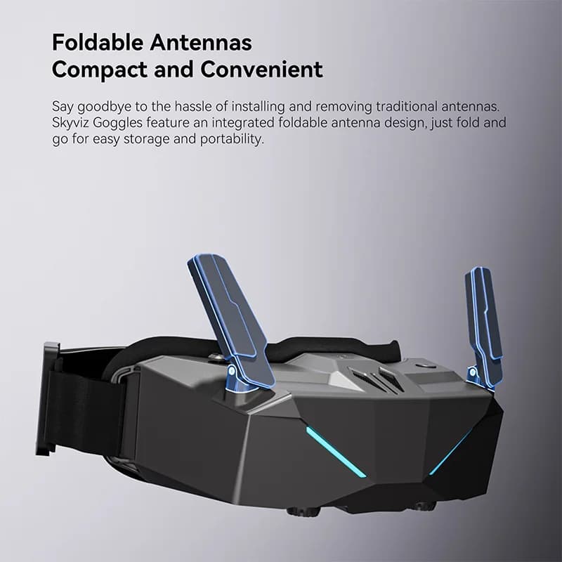 iFlight Skyviz 5.8GHz FPV Analog Goggles Dual 100Hz Micro-OLED 1920*1080 HD DVR 4