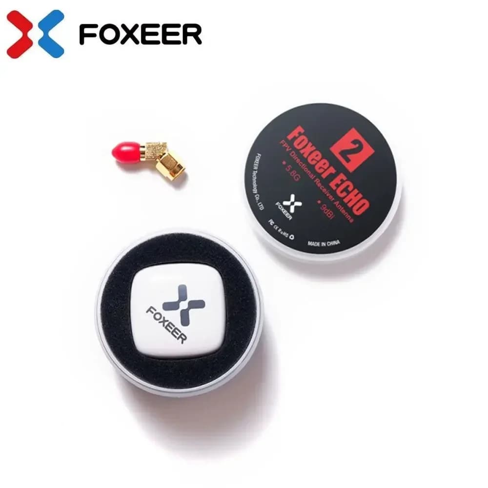 Foxeer Echo V2 2 5.8GHz 9dBi Patch Antenna LHCP RHCP for RC Airplane FPV Racing Freestyle Drones VTX VRX Goggles Monitor 6