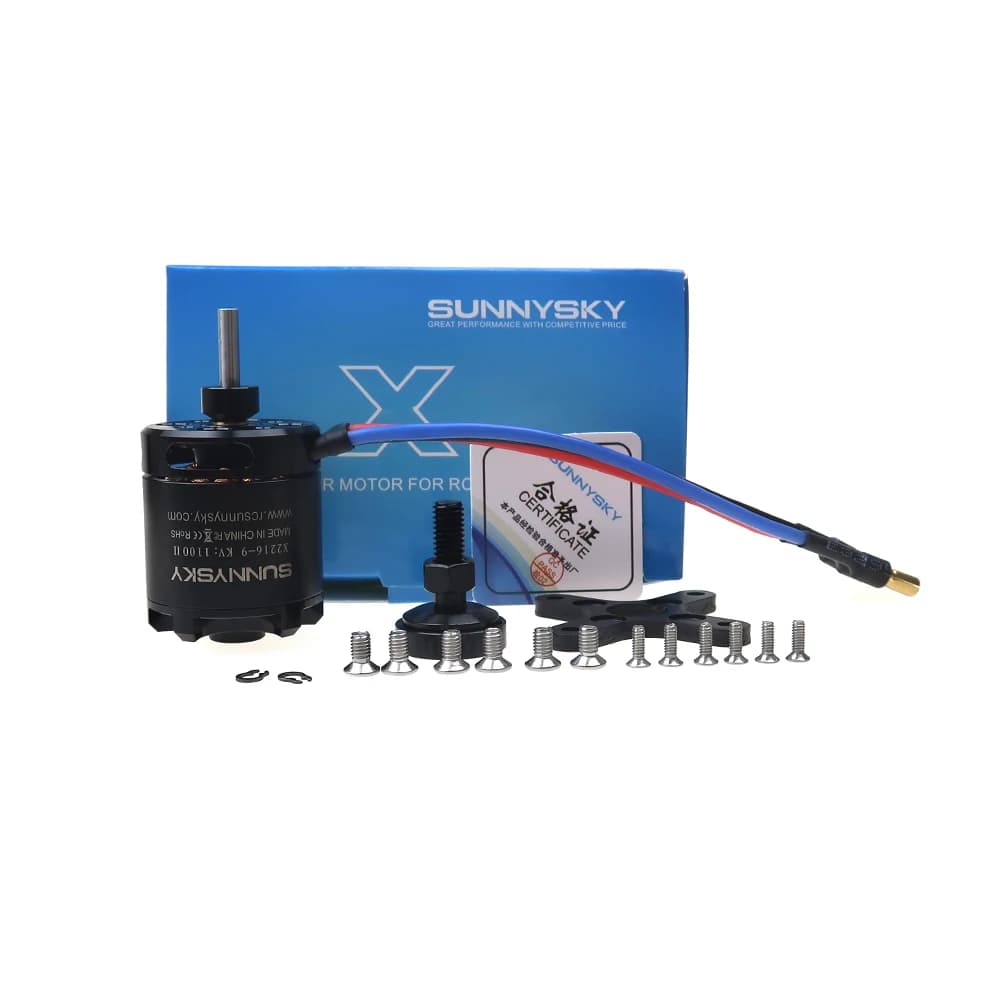 SUNNYSKY X2216 Series Brushless Motor for RC Fixed-Wing Drone Flat Shaft Rear Output 880KV 1100KV 1250KV 1400KV 2400KV Options 4
