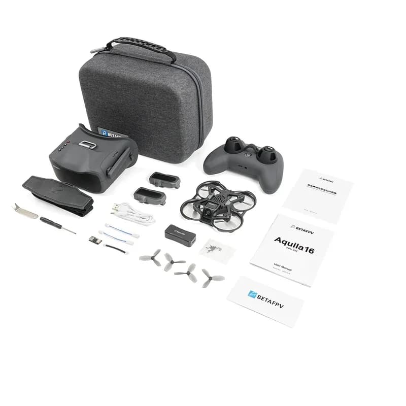 BETAFPV Aquila16 FPV Kit Quadcopter ELRS 2.4G Analog VTX VR03 FPV Goggles 4