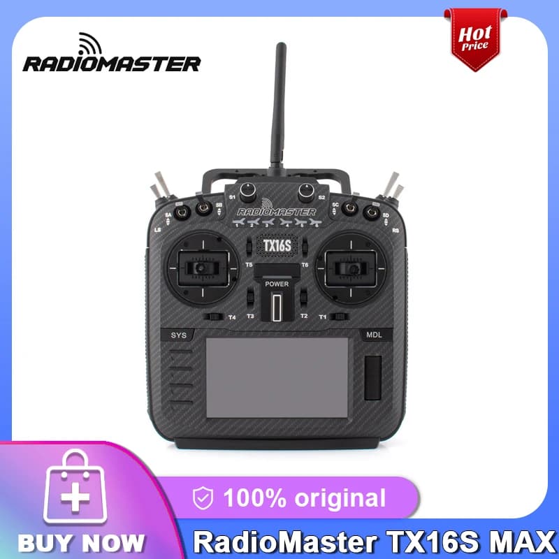 New RadioMaster TX16S MKII MAX FCC LBT V4.0 Hall Gimbals Radio Control System ExpressLRS or Multi-protocol 4in1
