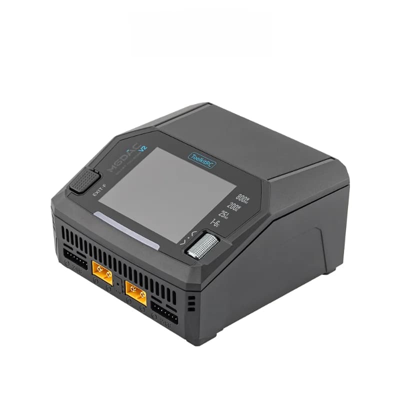 ToolkitRC M6DAC V2 RC Car 7.4v lipo Battery Charger Dual Channel PD65W Fast charger for 1-6S LiHV RC Racing Drone Battery 4