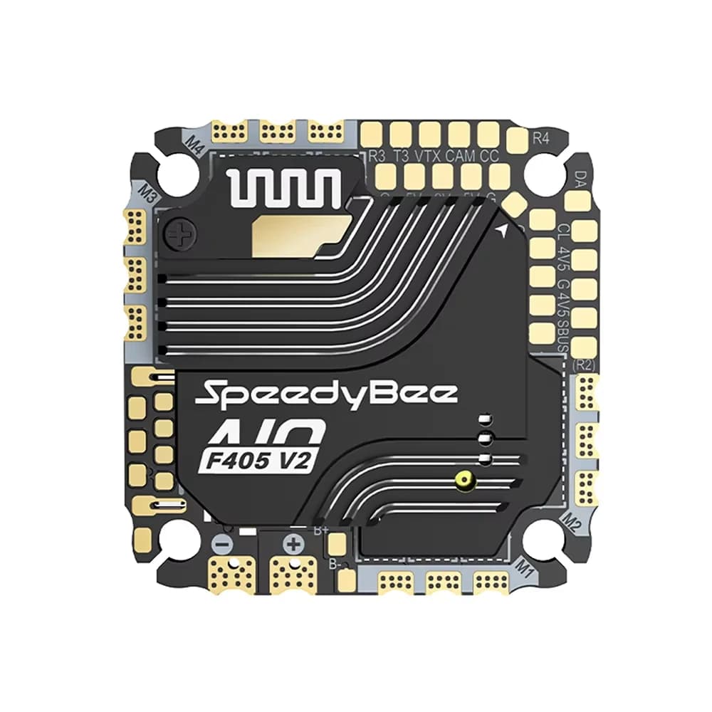 SpeedyBee F405 AIO 40A V2 H2 CNC/F405 V2 35A Flight Controller 25.5x25.5 3-6S Upgraded Flight Controller and ESC Integrated Mode 5