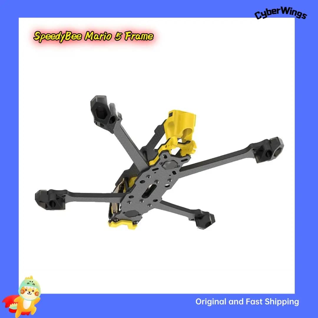 SpeedyBee Mario 5 Frame DC / XH ADV/PRO with New Design Carbon Fiber Arms with LED Strip Channels 2