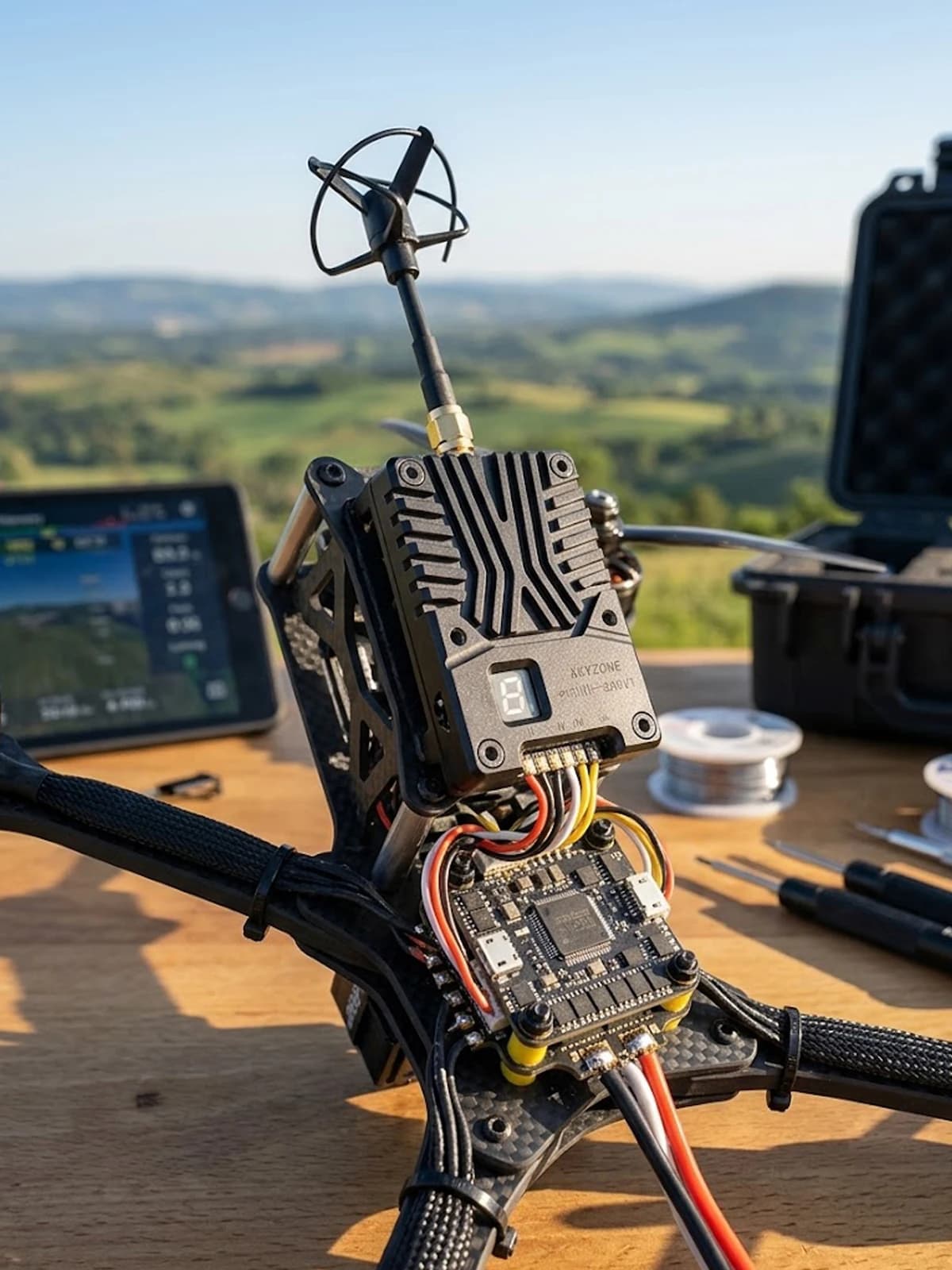 Original SKYZONE TX2500 4.9G/5.8G 2.5W VTX High Power Video Transmitter with CNC Case Cooling Fan SMA for FPV Long Range Drone