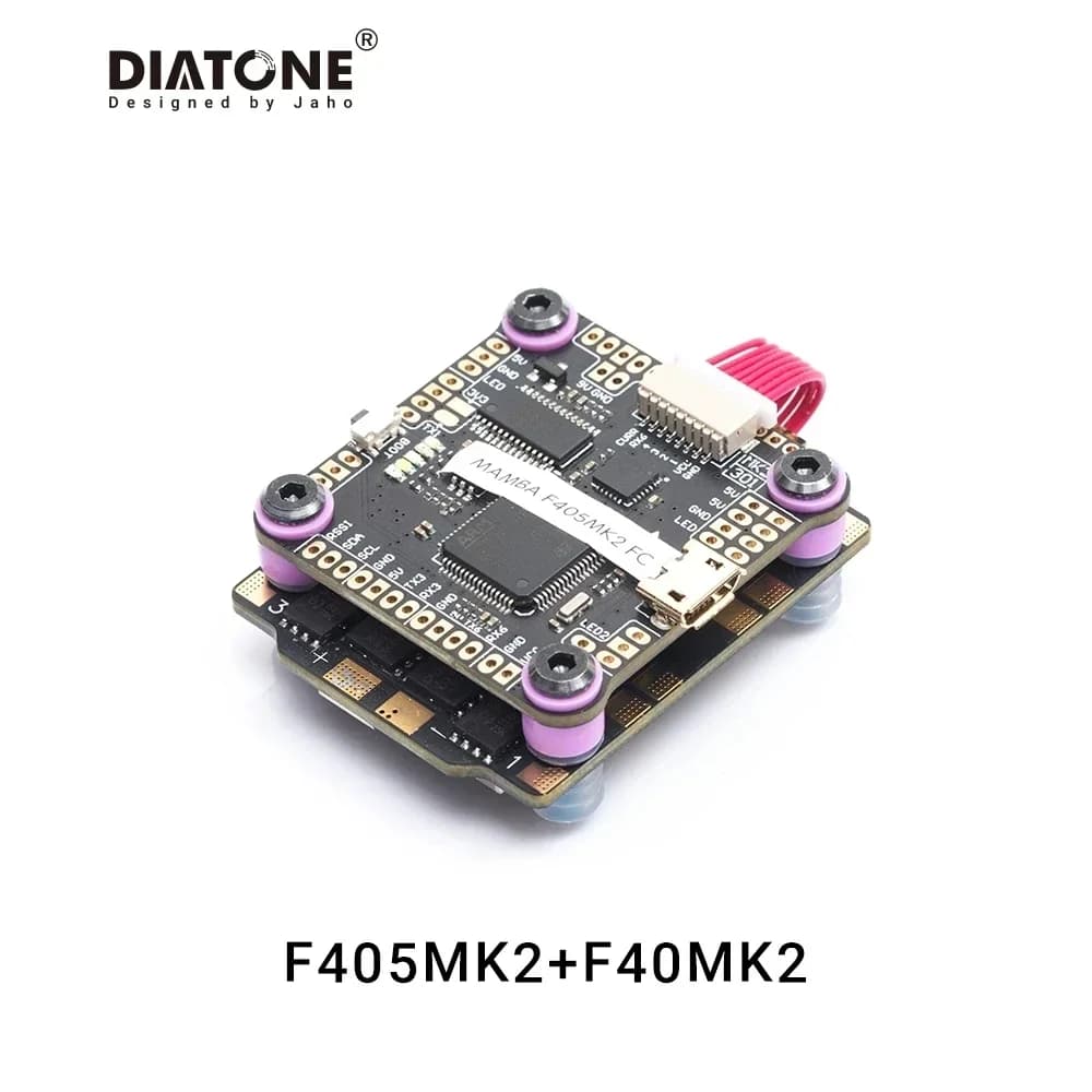 Diatone MAMBA F405MK2 Betaflight Flight Controller & F40MK2 40A 3-6S DSHOT600 FPV Racing Brushless ESC for RC Drone Mini Quad 2