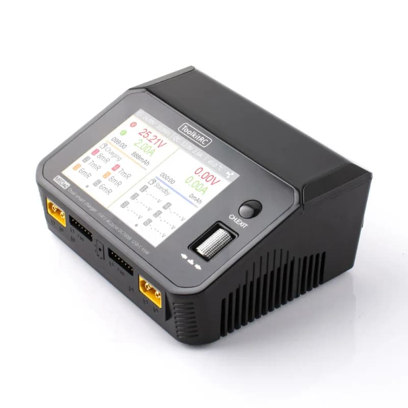 ToolkitRC M6DAC 7.4v Lipo battery charger Dual Channel RC Model Intelligent Smart Balanced Charger for 1-6S LiHV NiMh Battery 4
