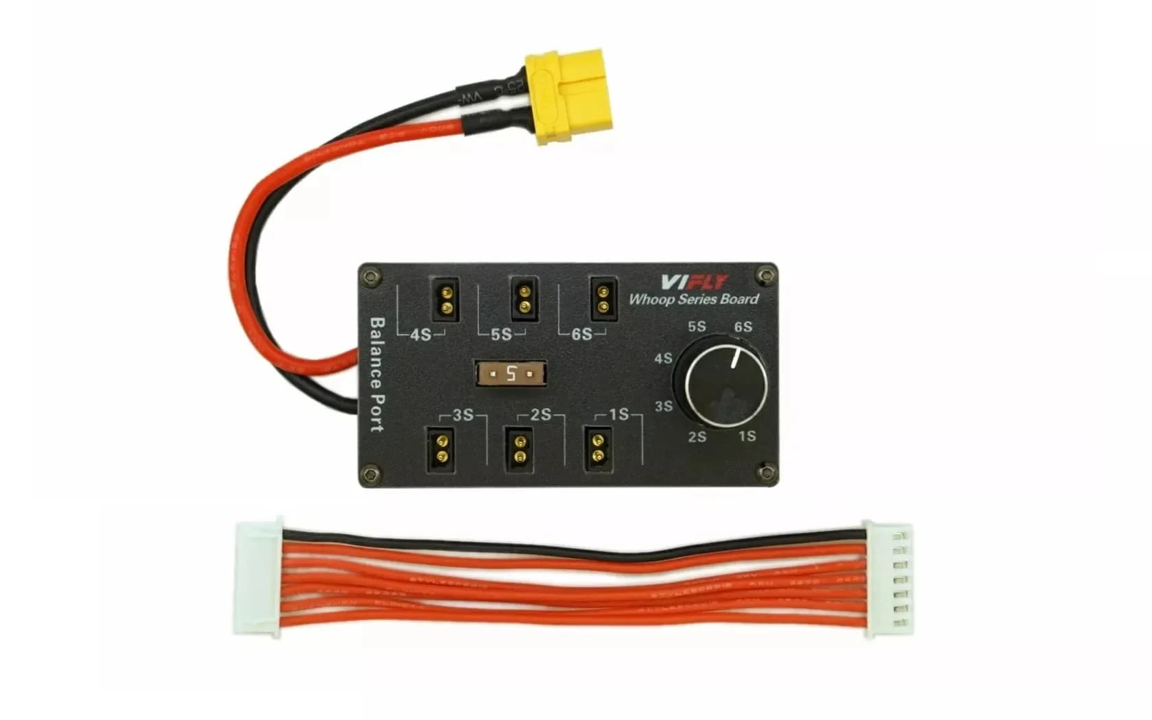 VIFLY Whoop Series Board Balance Charging Board 6 Port 1S LIPO Battery XT60 Input for PH2.0 BT2.0 1S FPV Tinywhoop Drone 2