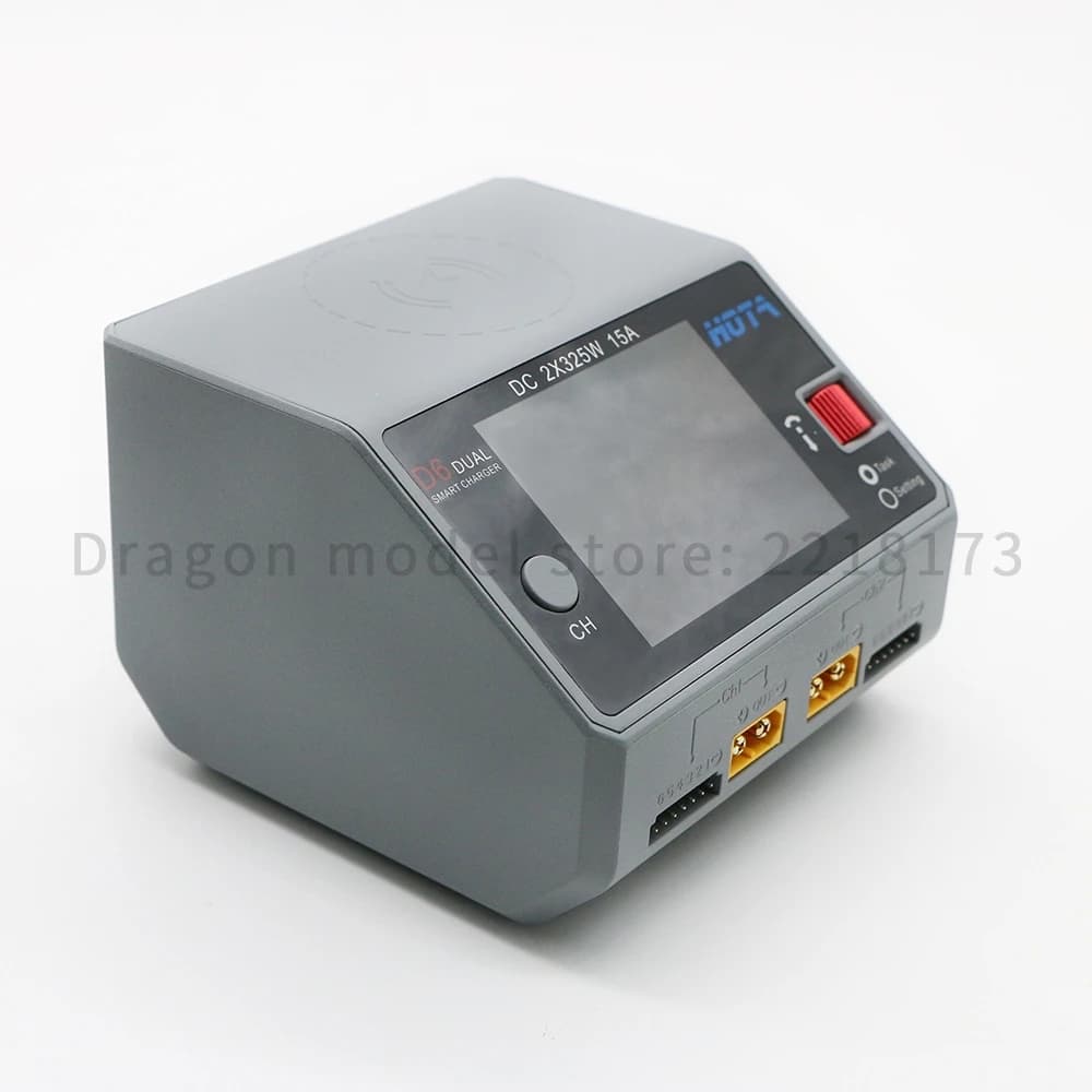 HOTA D6 Dual Smart Charger DC650W 15A Built-in Micro USB for Lipo LiIon NiMH Battery with iPhone Samsung 4