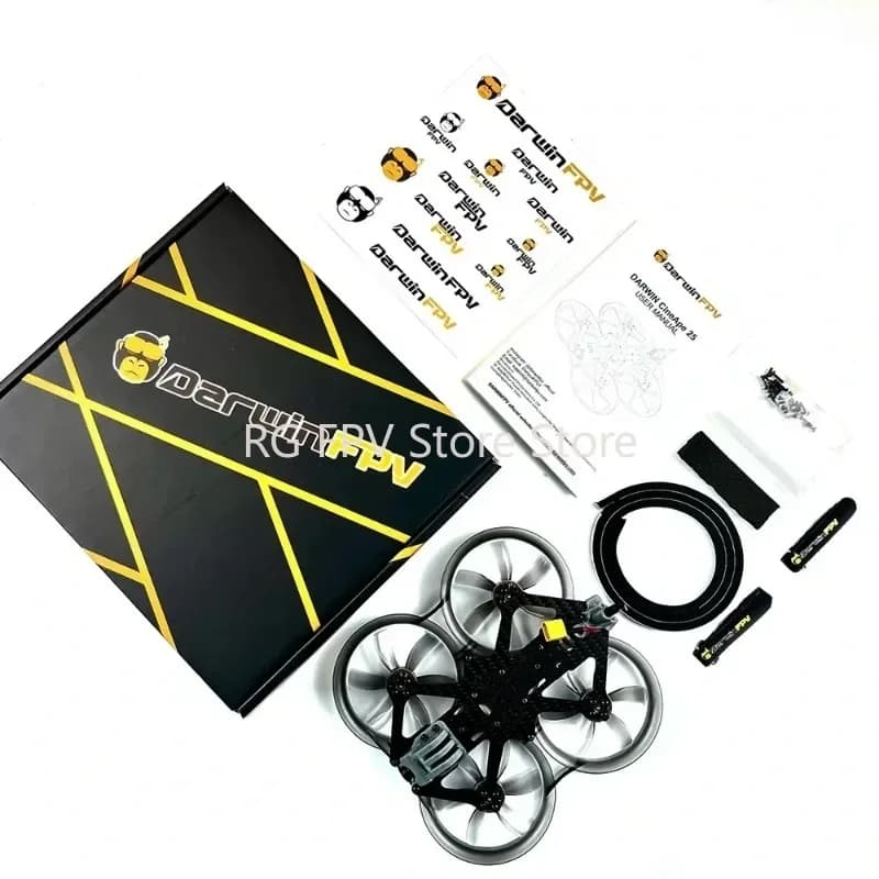 DarwinFPV CineApe 25 112mm 4S Cinematic Whoop Analog/ AVATAR MINI HD 1504 3600KV Motor FPV Racing RC Drone PNP/BNF - Analog With 2