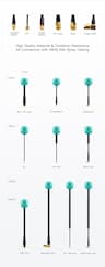 1PCS Teal MMCX S