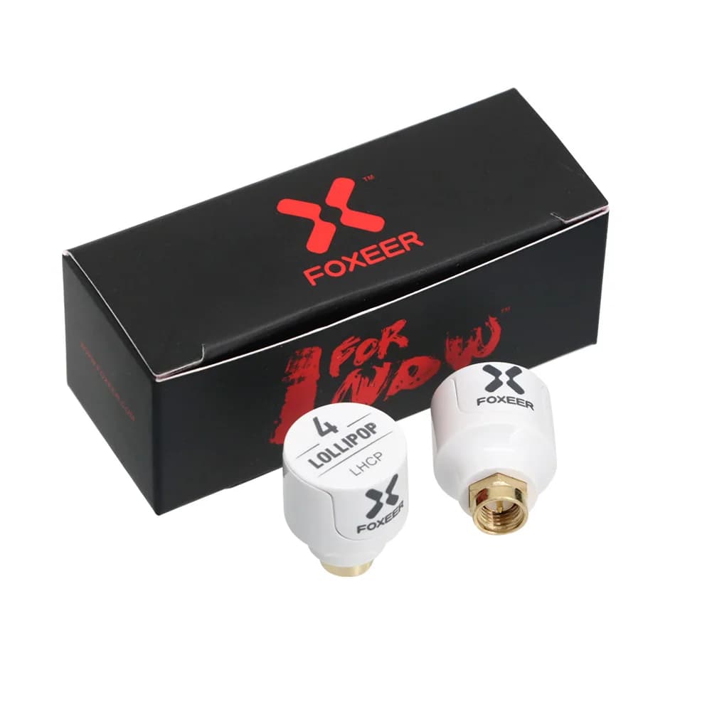 2PCS Foxeer Lollipop 4 V4 Stubby FPV Antenna 2.6DBi 5.8G LHCP RHCP SMA RP-SMA Micro Mushroom Receiver Antenna For FPV RC Drone 5