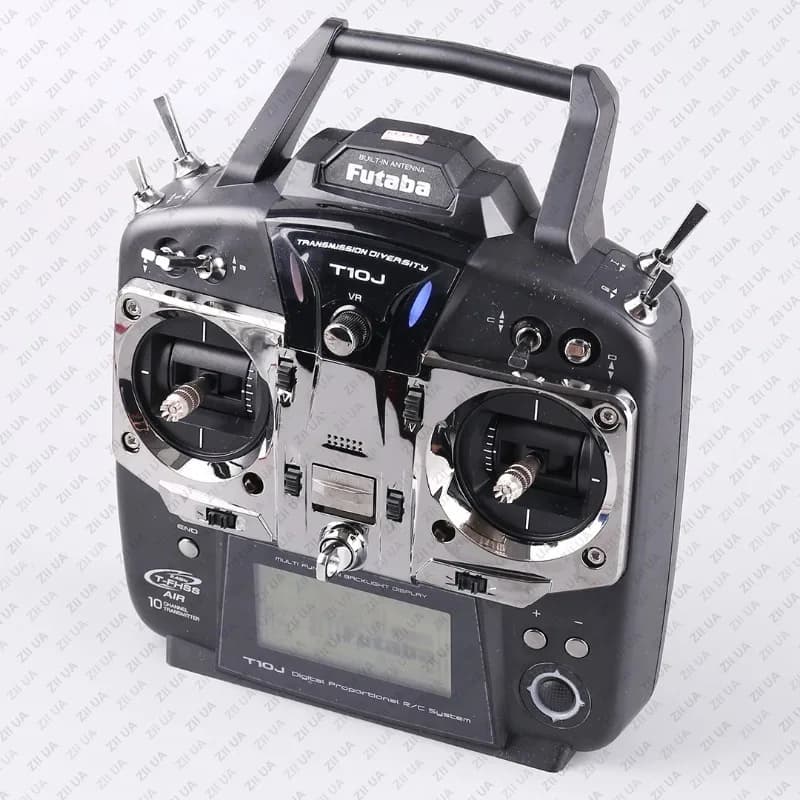 T10J 10-Channel 2.4GHz RC Transmitter Controller Set with 8CH Receiver, T-FHSS Protocol, Compatible with RC Helicopter Drone 4