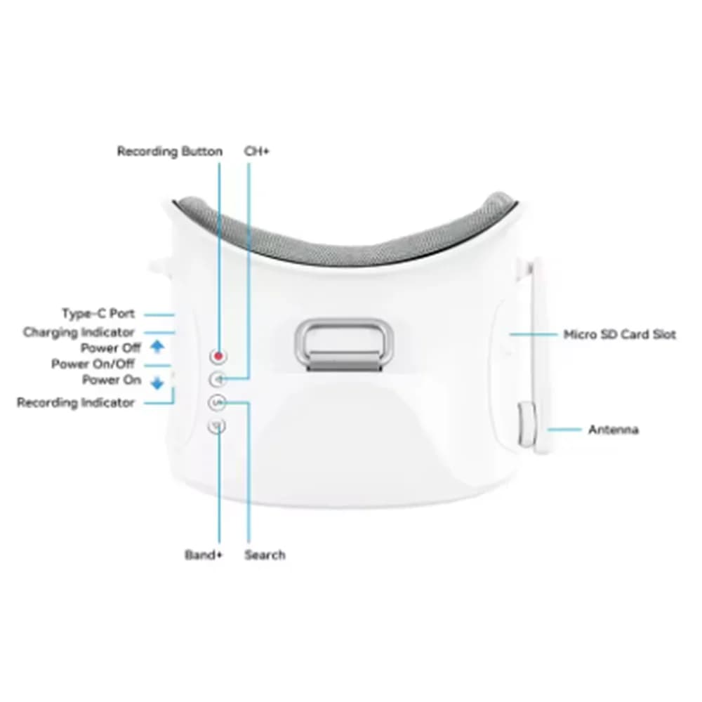 2026BETAFPV VR03 FPV Goggles with 64GB Storage DVR for RC FPV Racing  s 48CH Video Recording Virtual Reality Headsetunique 5