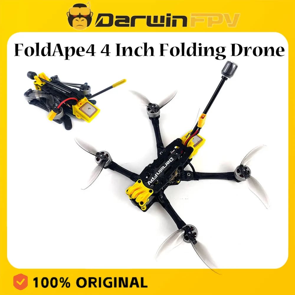 DarwinFPV FoldApe4 4 Inch Folding Long Range FPV Drone Quadcopter with GM8 GPS