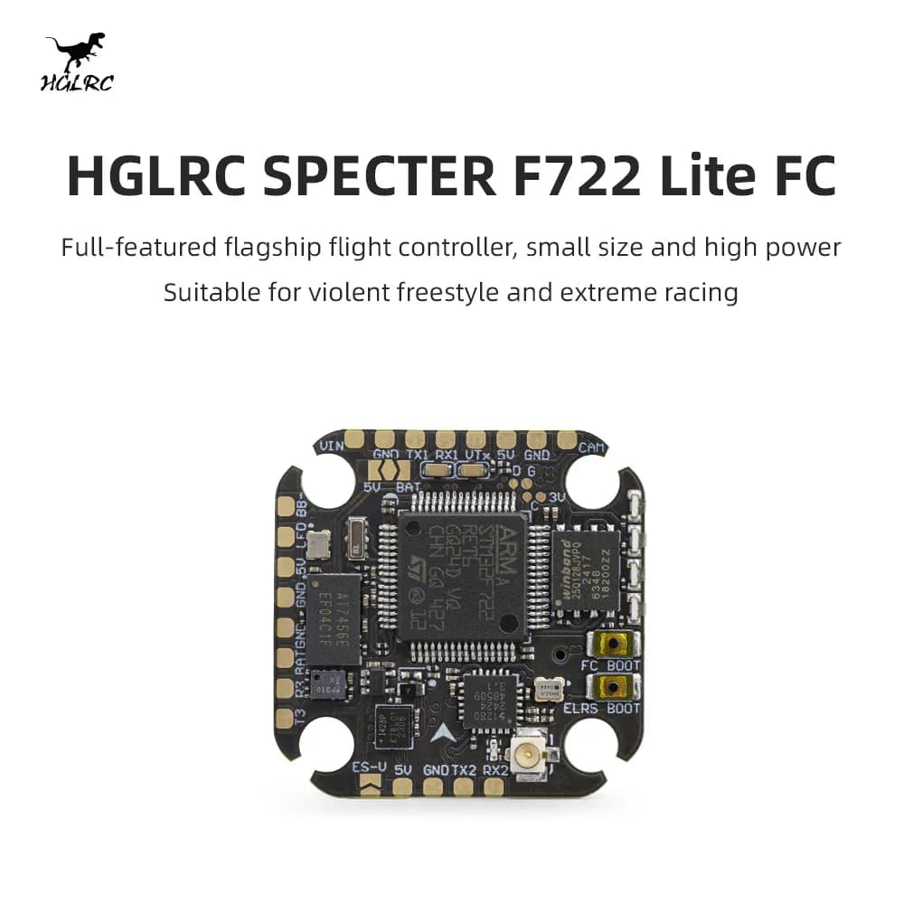 HGLRC SPECTER F722 Lite ICM42688 Gyro Integrated ELRS 2.4G Receiver Flight Controller 2