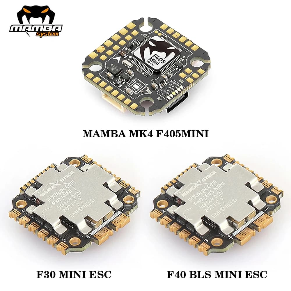 DIATONE MAMBA MK4 F405 MINI (MPU6000) Flight Controller W/ F30/ F40_BLS/ Reactor 44 ESC Dshot 300/600/1200 3-6S For RC FPV Drone