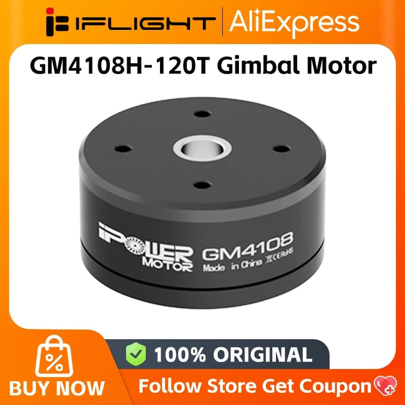 iFlight iPower GM4108H-120T Gimbal Brushless Motor with 8mm Hollow Shaft Lidar