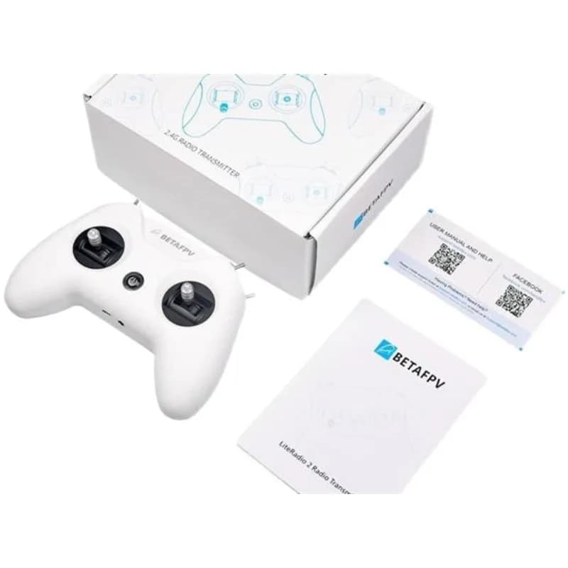 BETA Little White Handle Remote Control FPV Crossover LiteRadio 2 Compatible with Frsky D16 D8 Protocol 5