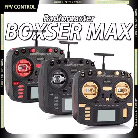 In Stock Boxer Max Radiomaster RC FPV Radio Transmitter Elrs Protocol AG01 Metal Gimba Carbon Fiber Panel Portable For Fpv Drone