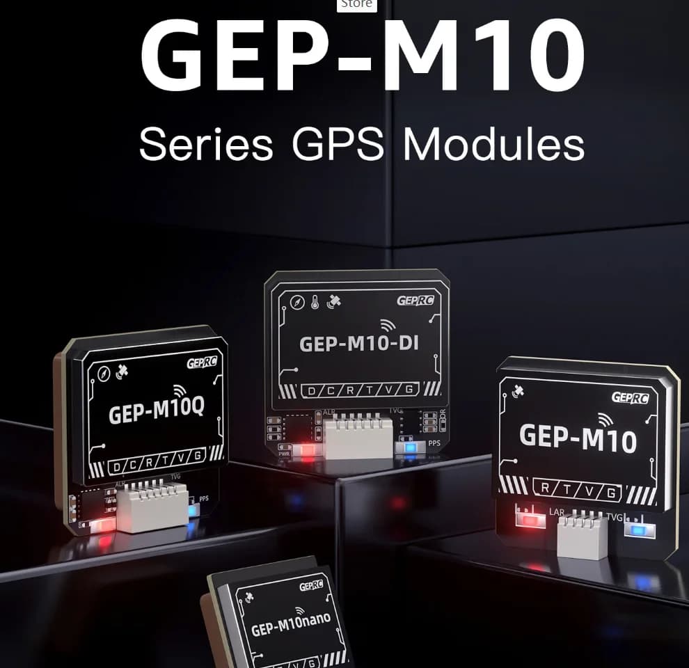 GEPRC GEP-M10 Series GPS Module Built-in Flash Chip QMC5883L MagnetomePS310 Barometer Accurate and Faerad Capacitor for FPV Dron