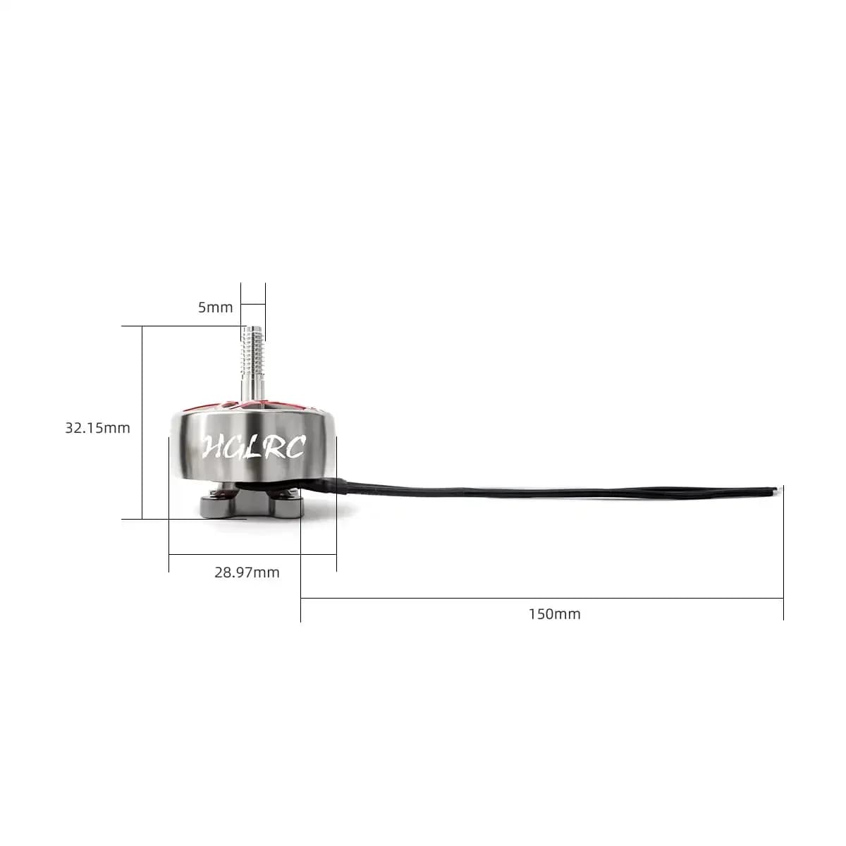 4PCS HGLRC SPECTER 2306.5 1900KV 6S Brushless Motor 4