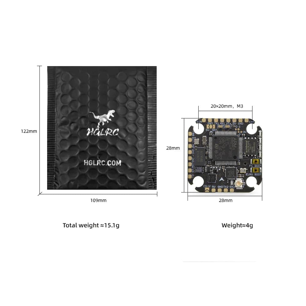 HGLRC SPECTER F722 Lite ICM42688 Gyro Integrated ELRS 2.4G Receiver Flight Controller