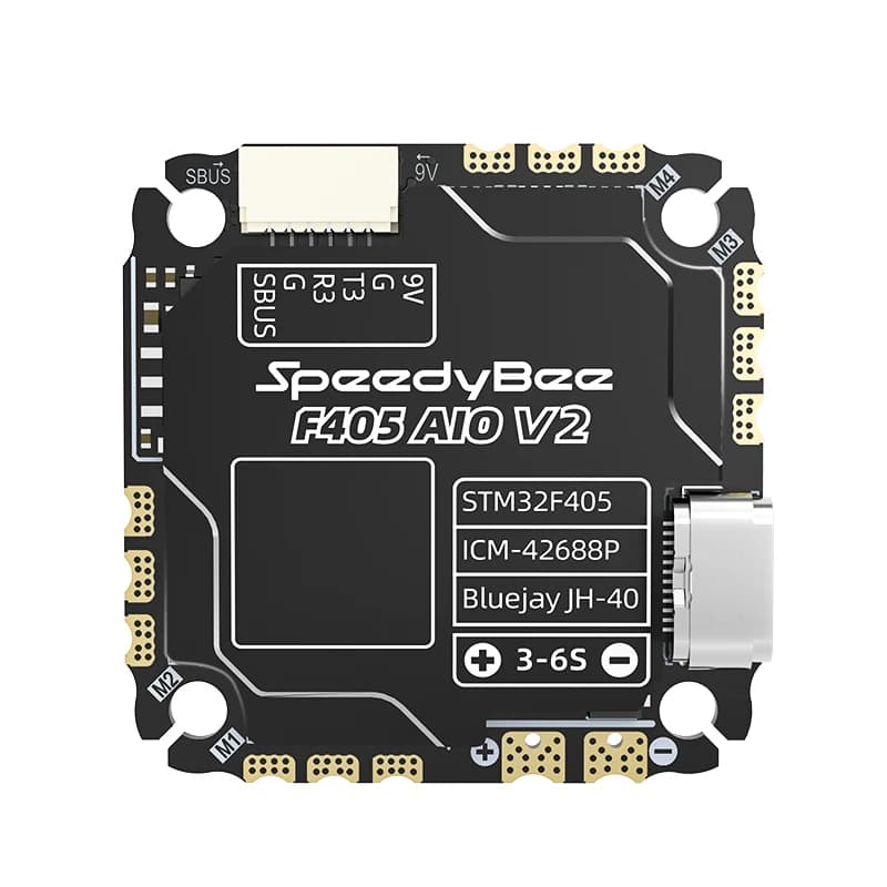 SpeedyBee F405 AIO V2 35-40A Blue-jay 25.5x25.5 3-6S Flight Control and ESC Integrated Model Aircraft Controller 2