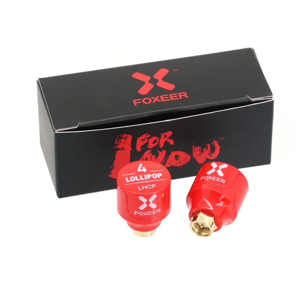 2PCS Foxeer Lollipop 4 V4 Stubby FPV Antenna 2.6DBi 5.8G LHCP RHCP SMA RP-SMA Micro Mushroom Receiver Antenna For FPV RC Drone 6