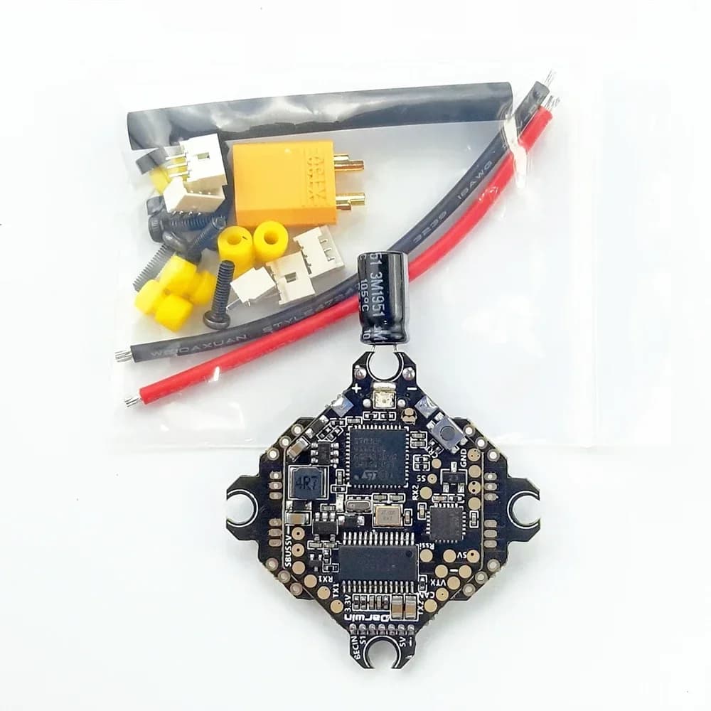 DarwinFPV F411 BL_S AIO Flight Controller  Whoop Blheli_S Betaflight F4 15A OSD BEC BL_S 1-3S 4In1 ESC for RC Drone FPV Racing