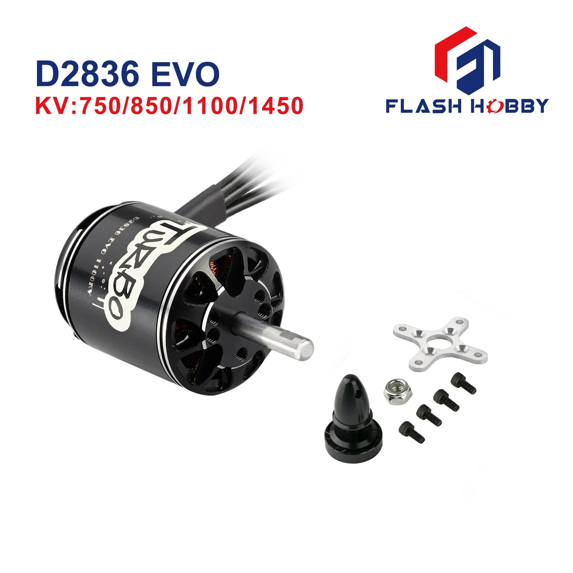 Flashhobby D2836EVO 2836 2217 750KV 850KV 1100KV 1450KV RC Brushless Motor for UAV Aircraft Multicopters RC Plane Helicopter