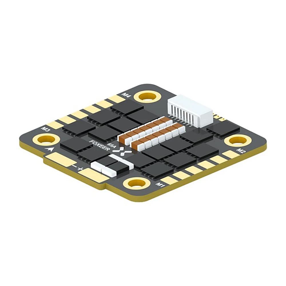 FOXEER Reaper F4 128K 65A ESC BLHeli32 4in1 3-8S Lipo Input Signal DShot 150/ 300/ 600/ 1200/ MultiShot/OneShot for RC FPV Drone 5
