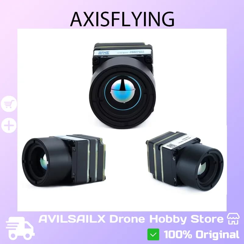 Axisflying Thermal FPV Camera | 256x192/384x288/640x512 Resolution | Night Vision Infrared Camera for Drone