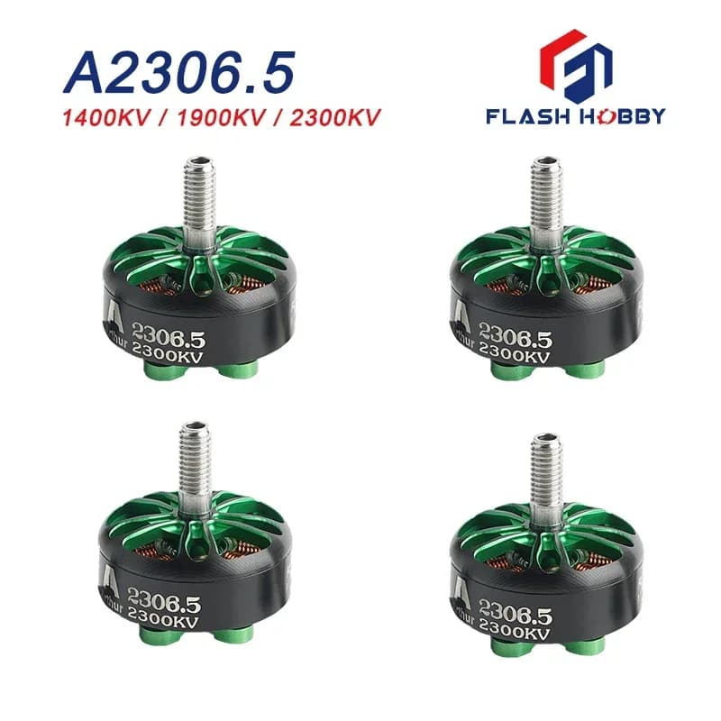 1PC/4Pcs Flashhobby A2306.5 2306 1400KV 1900KV 2300KV 2550KV High Torque Outrunner Brushless Motor for FPV Racing Drones