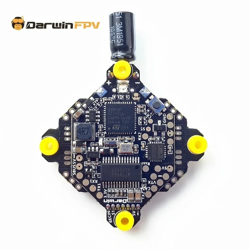 DarwinFPV F411 BL_S AIO Flight Controller  Whoop Blheli_S Betaflight F4 15A OSD BEC BL_S 1-3S 4In1 ESC for RC Drone FPV Racing 2