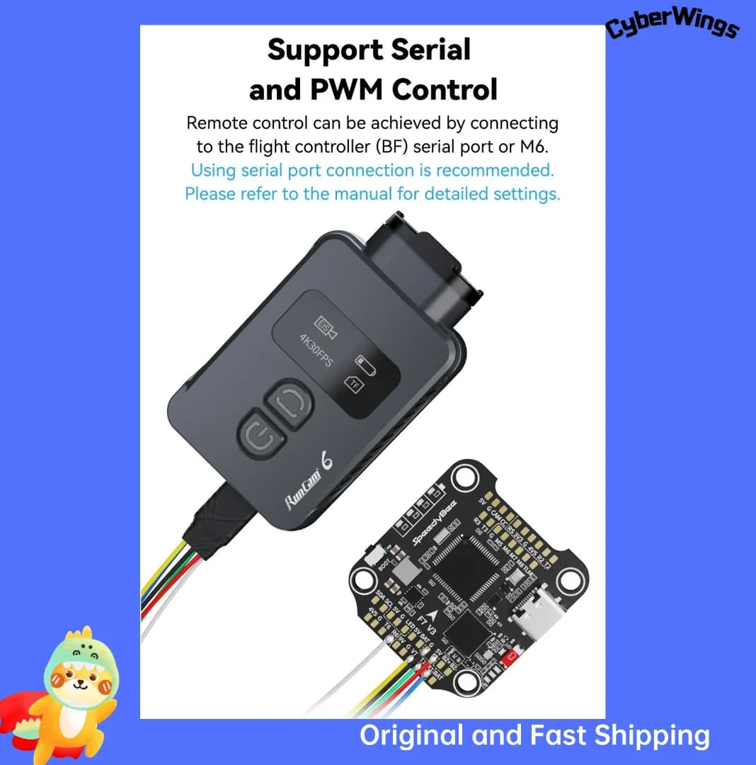 Original RunCam 6 4K Digital Camera for FPV Airsoft Games Recording 6