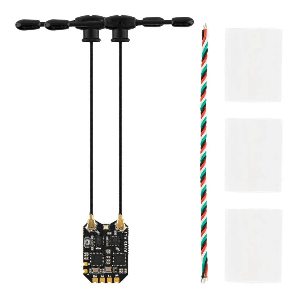 RadioMaster RP4TD ExpressLRS 2.4GHz True Diversity Receiver Dual TCXO for FPV Drone and Fixed Wing