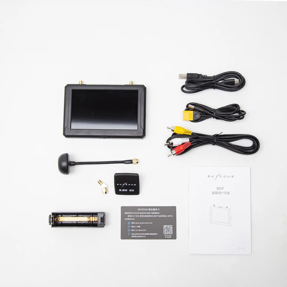 SKYZONE 5.8Ghz 48 CH 5 Inch FPV Monitor with DVR Build-in Battery 800*480 For Racing Plane RC Quadcopter FPV Multicopter Part 6