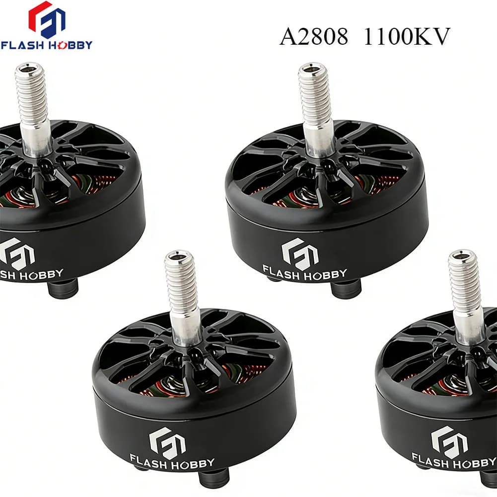 4pcs FLASHHOBBY A2808 1100KV Brushless Motor for FPV Freestyle 7inch Long Range LR7 Drone Model