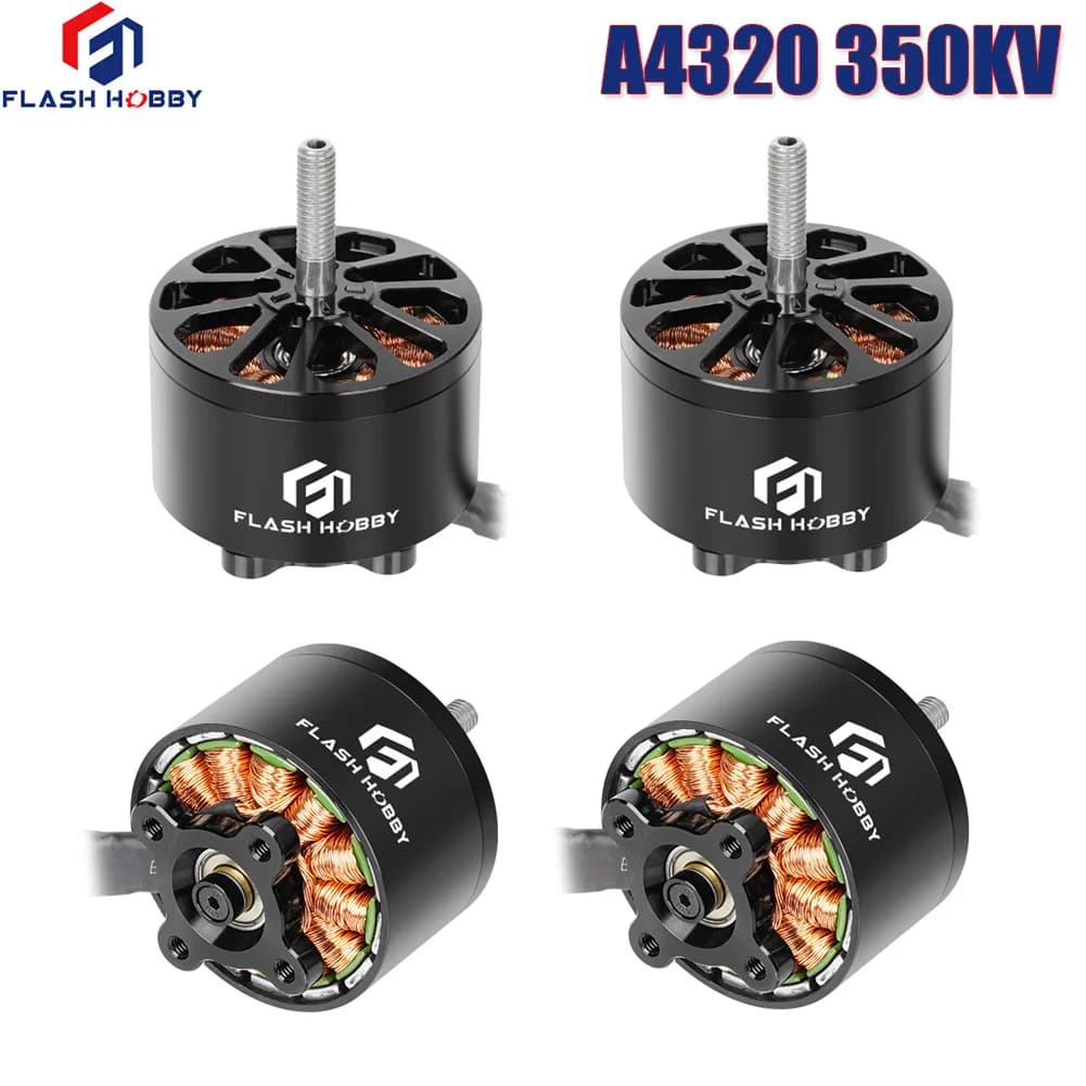 4PCS Flashhobby A4320 350KV 6-12S High Speed Brushless Motor For Long Range X-Class RC FPV Drone Model 3