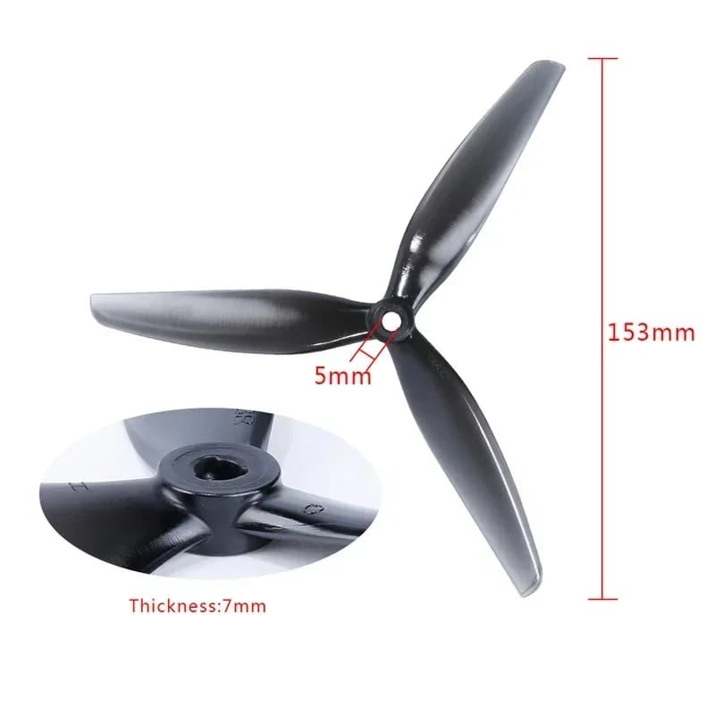 10Pairs(10CW+10CCW) HQPROP 7X4X3 7040 3-Blade Propeller 5