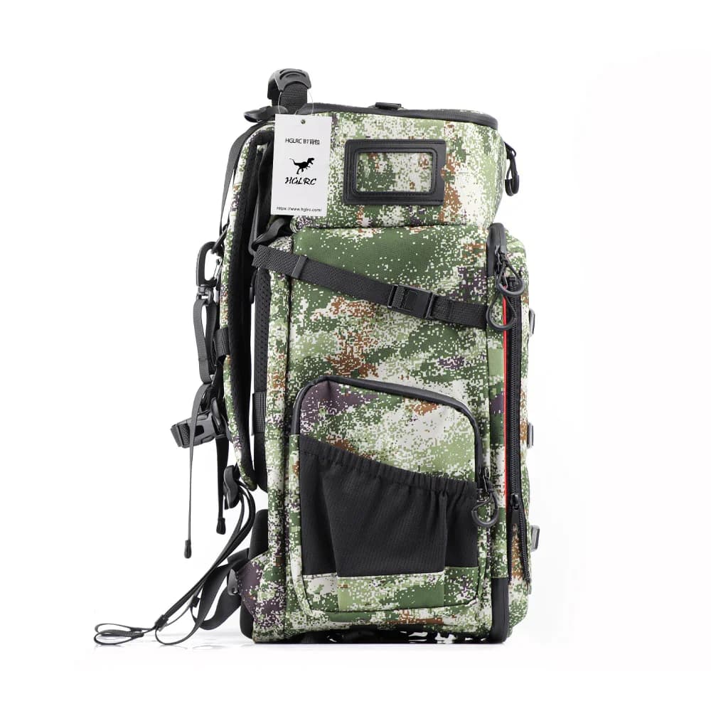 HGLRC B1 Drone Backpack Set (Backpack + Lumbar Support + Rain Cover + Battery Bag) 4