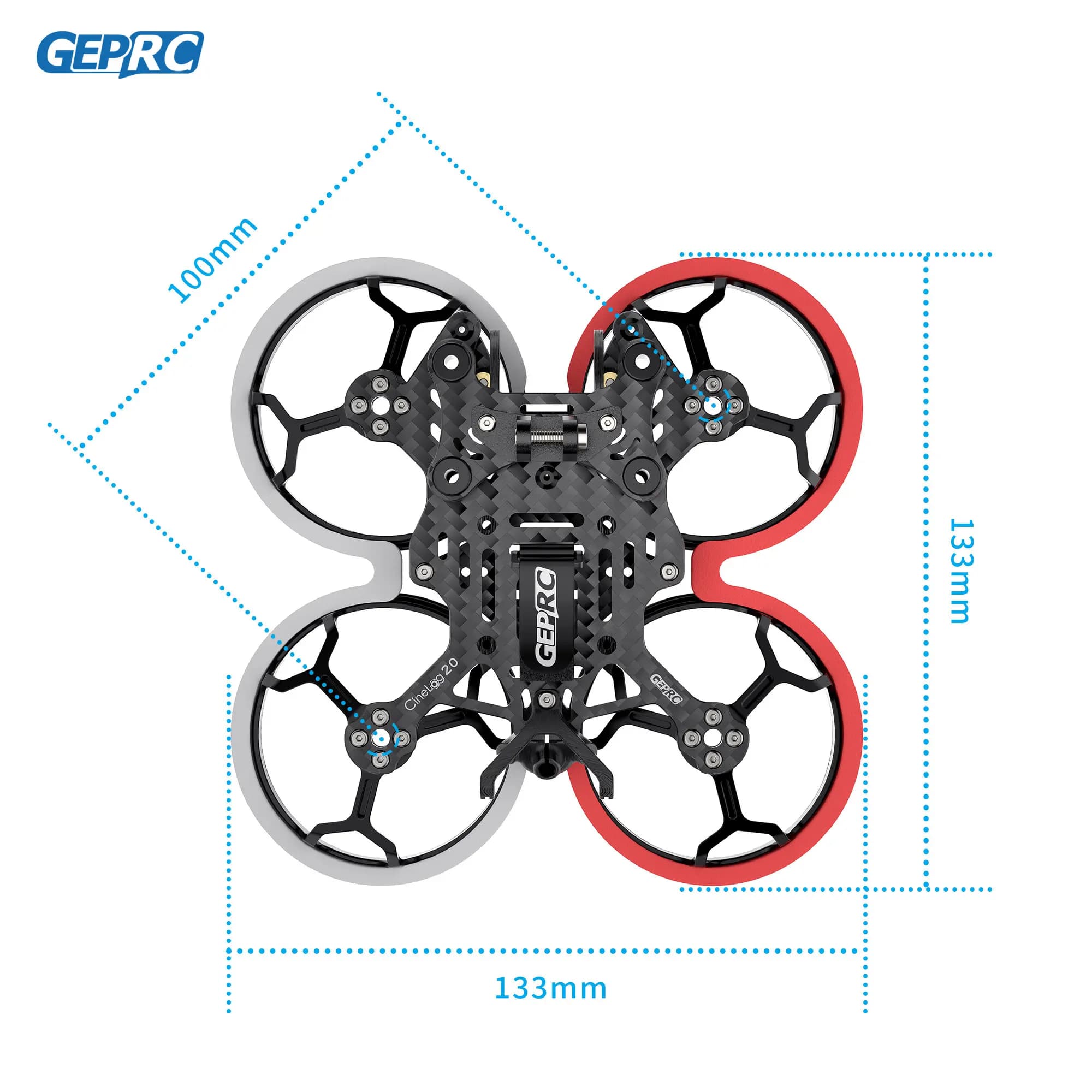 GEPRC GEP-CL20 Frame Parts Propeller Accessory Base Quadcopter Frame FPV Freestyle RC Racing Drone CineLog20 HD O3 4