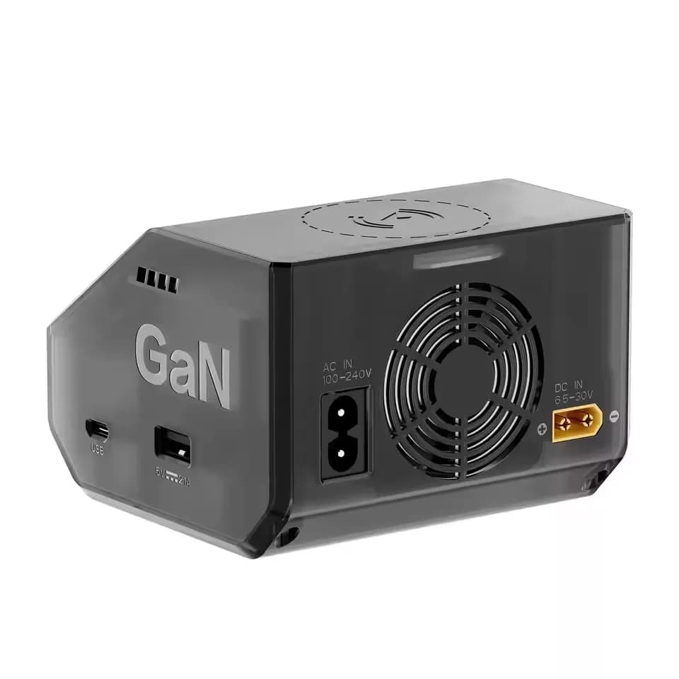 HOTA D6 Ultra AC 300W GaN+SiC DC 650W ‌Dual Channel Charger FPV Charging For 1-6S Lipo LiHV/NiZn/Nicd/NiMH Battery Drones XT60 5